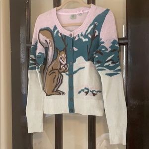 Anthropologie Hwr Squirrel Cardigan 